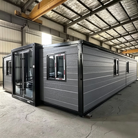Maison conteneur extensible à installation rapide, maison modulaire extensible, maison préfabriquée insonorisée avec panneaux sandwich