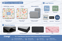Funda de Neopreno para Computadora Portátil de 16 Pulgadas, Ligera, con Parche con Logotipo, para Regalos Universitarios, Fábrica China para Proyectos OEM