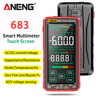 Multimètre Intelligent Haut de Gamme ANENG 683 6000 Points Tactile Rechargeable Testeur de Tension et Courant AC/DC Outil Multimètre