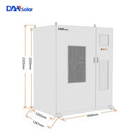 Système de stockage d'énergie solaire hybride tout-en-un 200 kWh 100 kWh, batterie LiFePO4 haute tension, conteneur IP55, refroidissement par air