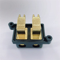 Borne d'amplificateur de voiture JSZ2A-29, borne de liaison audio automobile haute intensité 2P à broches inversées, moulée sous pression et plaquée or