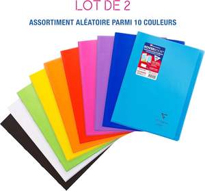 971601AMZC Lot de 2 cahiers A4 de couleurs assorties, <span class=keywords><strong>96</strong></span> <span class=keywords><strong>pages</strong></span>, 21 x 29,7 cm, 90 g, couvertures en polypropylène avec marge - Product Image 2