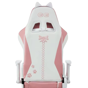 Silla de <span class=keywords><strong>Gamer</strong></span> <span class=keywords><strong>para</strong></span> mujer, envío rápido, <span class=keywords><strong>escritorio</strong></span> de ordenador, silla rosa <span class=keywords><strong>para</strong></span> juegos, Stock barato, silla de gato con pata de brazo blanco 2D personalizada - Product Image 5
