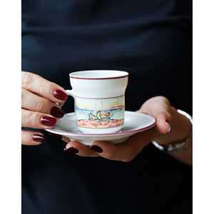 Juego de 6 Tazas de Café de Porcelana Richard Ginori Fauve, Capacidad de 250 ml y 600 ml, Certificación BSCI, Caja Original, Hoteles, Envío Manual - Product Image 6