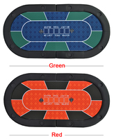 Tapis de jeu de casino à deux volets avec tissu imperméable, roulette texax, tenue em blackjack, table de poker, fournisseur de plateau de table, Offre Spéciale