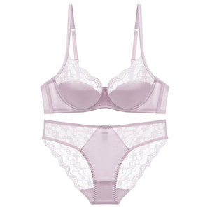 <span class=keywords><strong>Reggiseno</strong></span> Sexy Sottile <span class=keywords><strong>Senza</strong></span> Cuciture in Pizzo per Donne, Stile Francese, Morbido con <span class=keywords><strong>Ferretto</strong></span>, <span class=keywords><strong>Minimizer</strong></span> - Product Image 5