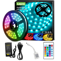 Bandes lumineuses LED RGB SMD 2835 12V avec Alexa et Google Assistant Wi-Fi/ Flexibles pour utilisation en jardin