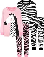 Ensemble de vêtements de nuit pour enfants personnalisé Halloween enfants hiver printemps licorne pyjamas ensemble thermique Homewear dessin animé enfants vêtements de nuit pour 4 pièces
