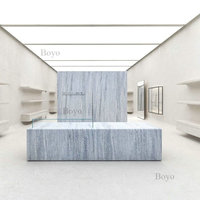 Tables de présentation en onyx de luxe pour magasins, décoration en pierre naturelle haut de gamme, grand magasin de détail, sur mesure