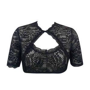 New cross-border beer festival women's elegant classic Halloween regular base layer lace <b>patchwork</b> white <b>shirt</b> top - Product Image 5