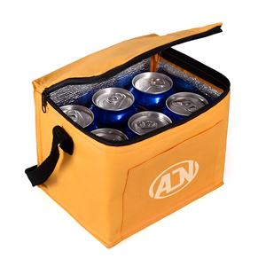 Bolsa térmica reutilizable con logotipo personalizado, fiambrera pequeña para entrega de comida, 6 latas, aislante, Picnic, para niños - Product Image 5