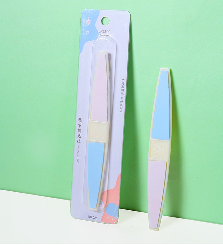 LMLTOP Wholesale Reusable Nail Files Double Side Polishing Nail File Beauty Salon Custom Printed Nail Files 025