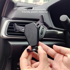 Dudukan ponsel bahan ABS Universal mobil, dudukan ponsel pemasangan gravitasi stabil ventilasi udara dibuat untuk kenyamanan Optimal - Product Image 4