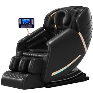 Luxus Home 4D <span class=keywords><strong>Massage</strong></span> stuhl Schwerelosigkeit Shiatsu SL Track Ganzkörper Elektro Smart Heat Recliner Günstige Thai Robot PU Leder - Product Image 3