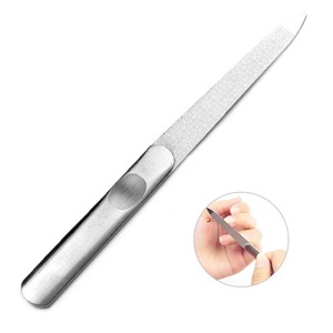 Stainless Steel Double Sided Nail File 180 Grit Professional Nail Grinding And Shaping Tool For Manicure - Product Image 1