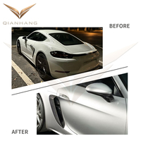 Prise d'air latérale en fibre de carbone sèche style GT4 pour 718 982 Cayman Boxster 2017+