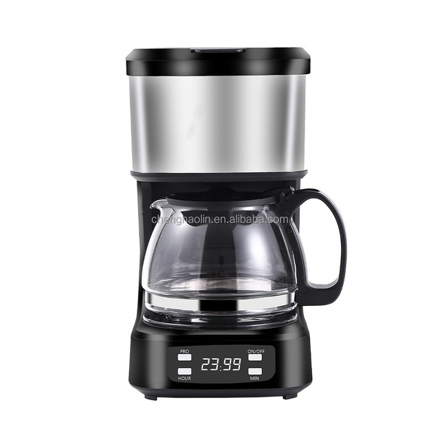 Fully Large Capacity Large Capacity Automatic Coffee Maker Electric Machine Glass Carafe Automatic American Drip Coffee Maker