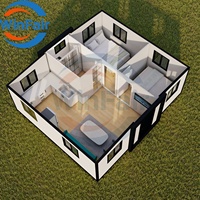 Maisons préfabriquées extensibles modernes WinFair de 20 pieds avec remorque, idéales pour les logements d'appoint / maisons d'hôtes / bureaux de jardin