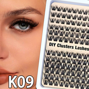 Handmade 12 Hàng Tự Làm Cụm Phân Khúc Yy Loại Lông Mi Giả Mở Rộng 10-14Mm Mix Cá Nhân Lông Mi Mega Khối Lượng Wispy Cho 18Mm - Product Image 1