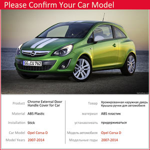 Per Opel <span class=keywords><strong>Corsa</strong></span> D Vauxhall 2007-2014 Set di Copri Maniglie Cromate per Porte, Accessori di Styling per Auto - Product Image 6