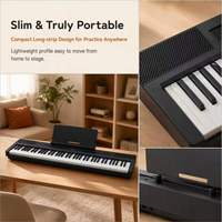 Orgue électrique Beisite S-260, clavier électronique numérique, piano 88 touches, poids standard, batterie rechargeable, bois, plastique, intégré