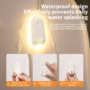 Lampe de stérilisation UV portable <span class=keywords><strong>pour</strong></span> toilettes - Lampe de désinfection rechargeable par USB avec désodorisant et <span class=keywords><strong>veilleuse</strong></span> à détecteur de mouvement <span class=keywords><strong>pour</strong></span> la maison - Product Image 6
