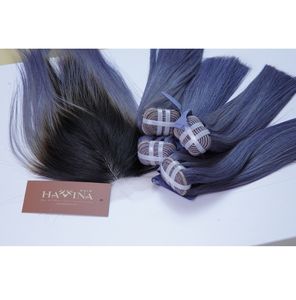 ผมทรงตรงจากกระดูกของชาวเวียดนามมัดผมมนุษย์ทำจากผมย้อมสีผมขนาด2x6 - Product Image 1