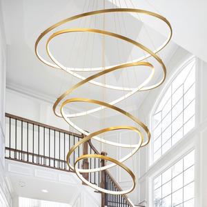 Modern Crystal Gold Black Chandelier <b>Lighting</b> Luxury LED Pendant Light for Hotel or Home Living Room Bedroom <b>Decor</b> HM-C-8308 Bla - Product Image 1