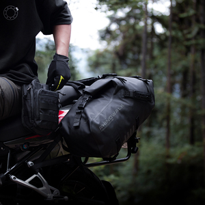 Alforja <span class=keywords><strong>Impermeable</strong></span> Rhinowalk de 28 Litros para Aventura en Motocicleta, Paquete Doble de Alta Calidad para Asiento de <span class=keywords><strong>Moto</strong></span> - Product Image 6