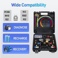 Nuevos medidores de CA HVAC Refrigeración digital Herramientas de aire acondicionado Juego de manómetros para R134 R22 R12 R502