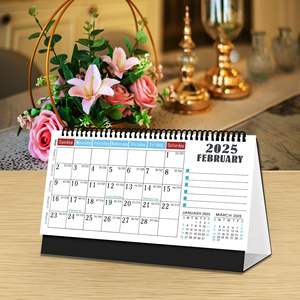 2026-2027 Calendrier de bureau américain anglais/allemand/français Calendrier imprimé offset en papier simple créatif - Product Image 3