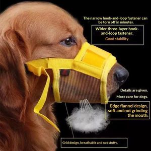 Mesh Dog Muzzle Anti-Biting Anti-Barking Anti-Scavenging Breathable for Small Medium Dogs-Yilin Pet Made in China - Product Image 3