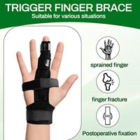 Attelles de doigt réglables pour le soulagement des douleurs articulaires du doigt goupillé, attelle universelle pour l'arthrite, la tendinite, le syndrome du canal carpien
