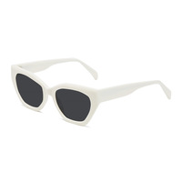 Lunettes de soleil de luxe polarisées avec protection UV400, monture complète, lunettes de soleil œil de chat, lunettes de soleil en acétate, lunettes de soleil de créateur de couleur or