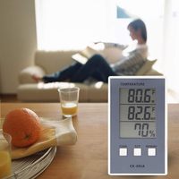 Thermomètre hygromètre numérique pour aquarium CX-201A avec écran LCD pour mesurer la température et l'humidité