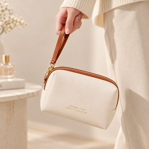 Bolsa de Cosméticos de Viaje, Bolsa de Maquillaje Estructurada con Correa de Muñeca Desmontable, Abertura Amplia para <span class=keywords><strong>Mujer</strong></span>, Logotipo Personalizado al por Mayor - Product Image 3