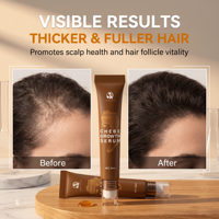 Sérum de croissance capillaire apaisant, nourrissant et fortifiant, traitement contre la chute des cheveux, poudre d'huile de Chebe africaine en gros, formule concentrée pour les cheveux