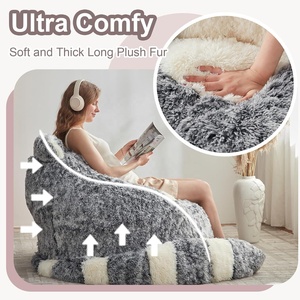 Compressed sofa sponge particles, extra-<b>large</b> <b>plush</b> beanbag, imitation <b>plush</b> beanbag, lazy sofa, tatami. - Product Image 3