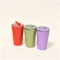 Vente en gros d'usine, tasse isotherme à double paroi de 480 ml avec poignée, base en liège antidérapante, personnalisable, tasse à eau pour la maison, tasse à café
