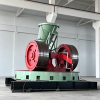MP180 Moulin à roues humides marque KL, haute capacité 60m/h, machine de broyage et de mélange de matières premières argileuses, moteur entièrement automatique, pour briques rouges