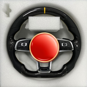 Volante de Fibra de Carbono para Volkswagen VW Polo Golf <span class=keywords><strong>R</strong></span> 6 7 8 MK6 MK7 GTi <span class=keywords><strong>Passat</strong></span> <span class=keywords><strong>B7</strong></span> B8 Jetta Gti Mk7 Gts Gtd Gte <span class=keywords><strong>R</strong></span>-<span class=keywords><strong>line</strong></span> Golf7 - Product Image 1