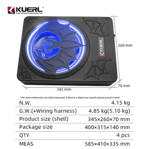 Nouvelle conception 12V DC 10 pouces Amplificateur de subwoofer de <span class=keywords><strong>voiture</strong></span> unique 200W RMS Meilleure qualité KUERL K-BF10 Système audio - Product Image 5