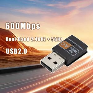 IFA01 อะแดปเตอร์ไร้สาย NIC คอมพิวเตอร์ภายนอก USB ไวไฟอะแดปเตอร์เครื่องส่งสัญญาณ RTL8811CU 100-300M ช่วง 1T1R เสาอากาศ - Product Image 3