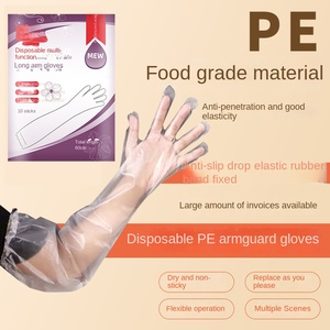 Disposable Household <strong>Gloves</strong> White Transparent Thickened <strong>Gloves</strong> For Kitchen Dishes Washing Oil-Proof And Lengthened - Product Image 6