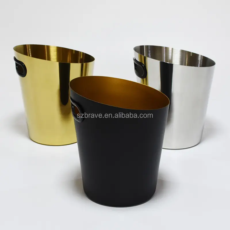 Custom Bar Supplies Ice Cooler Luxury Bar Champagne Bucket Stainless Steel Ice Bucket Rose Gold Ice Bucket