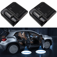 ShunTour - Vente chaude - Lumière de porte de voiture à LED avec logo, capteur automatique, lumière ambiante pour la décoration de voiture