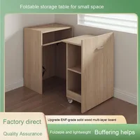 Bureau à domicile multifonctionnel moderne Bureau rabattable extensible Table d'étude par ordinateur caché Table à manger rabattable pliable Design invisible