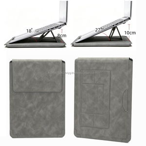 High Quality Slim Modern PU Portable Travel Adjustable <b>Stand</b> Laptop Sleeve OEM/ODM Protective Case Cover for Laptops - Product Image 1