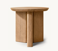 Meubles de salon simples, table d'appoint ronde en bois moderne et luxueuse