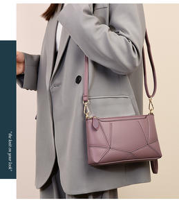 Recién llegado, bolsos de mano de mujer de Color puro, bandolera de cuero, bolsos de Pu, bolso de mano para mujer - Product Image 5